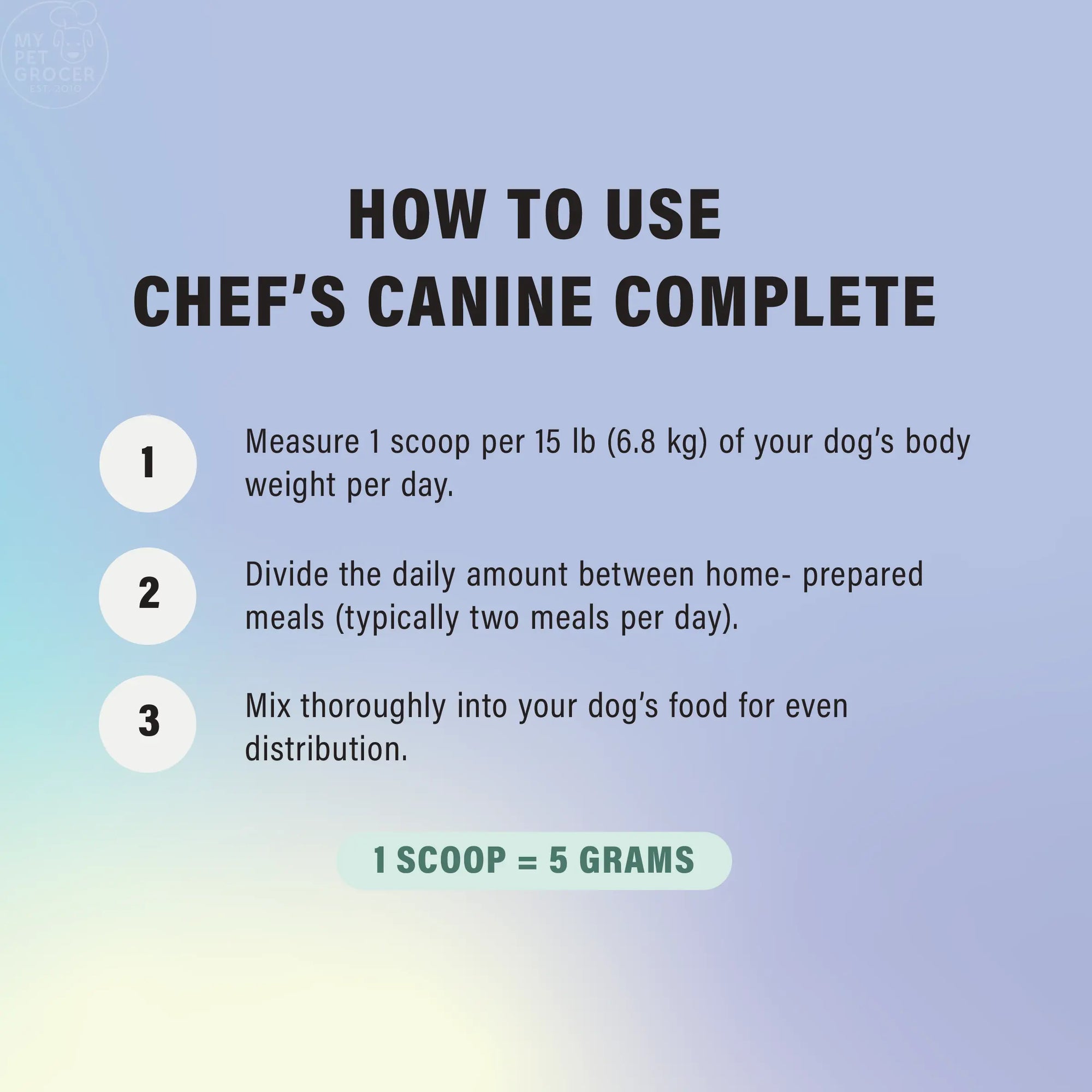 Chef's Canine Complete | Vitamin & Trace Mineral Mix | 1lb Bag mypetgrocer.com