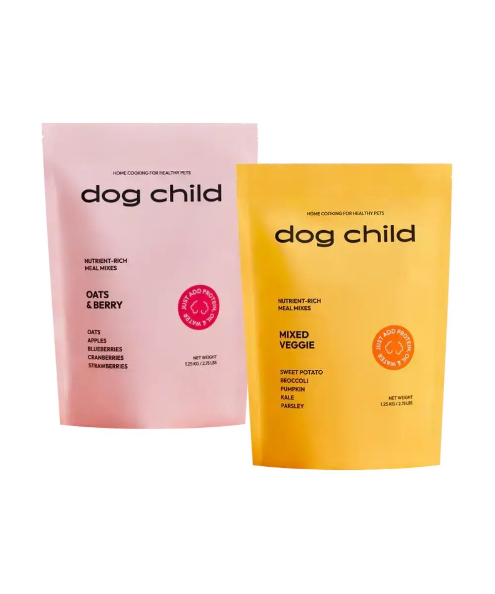 Mixed Veggie and Oats & Berries Meal Mix Bundle For Dogs Dog Child