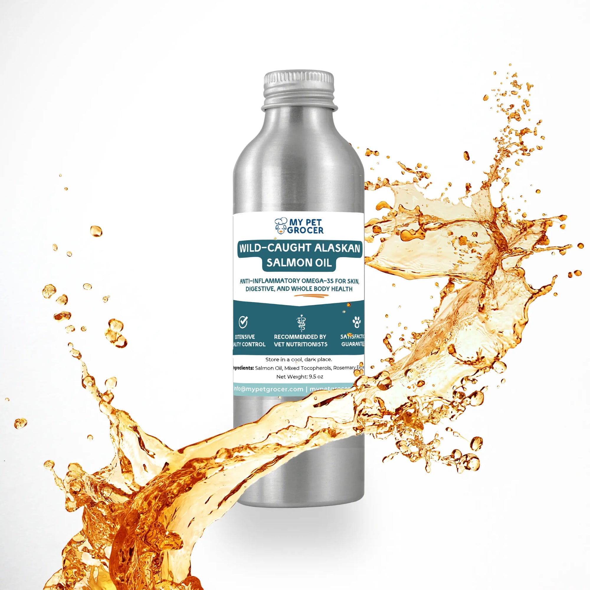 Wild-Caught Alaskan Salmon Oil | 9.5oz - mypetgrocer.com